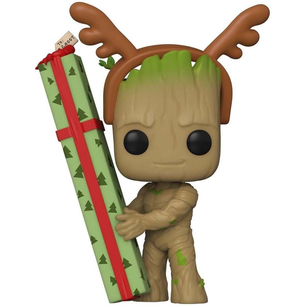 Фигурка Funko Pop Фанко Поп Фанко Поп Guardians of the Galaxy Holiday Special Groot Грут 10 см FP GG G 1105 - фото 1