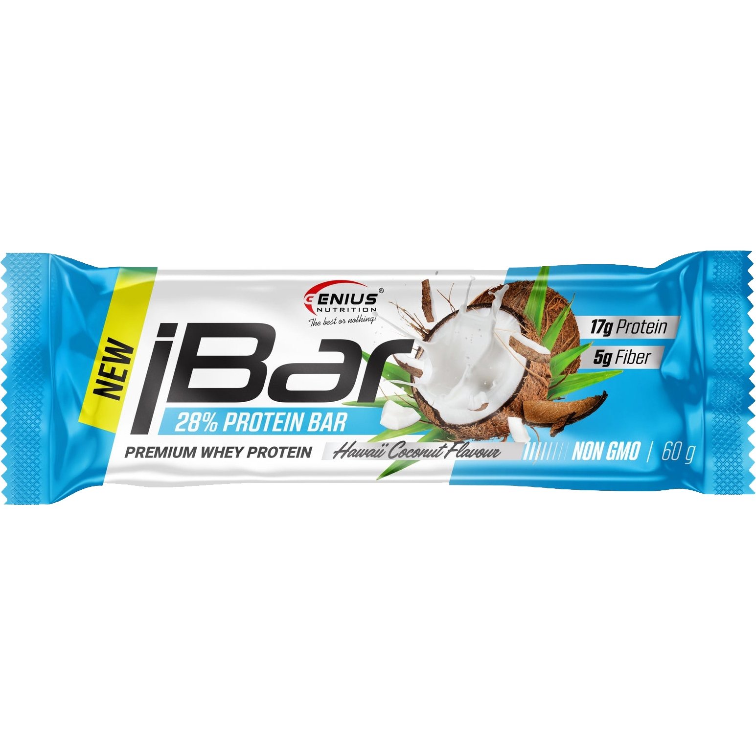 Батончик Genius Nutrition iBar Hawai Coconut 60 г - фото 1