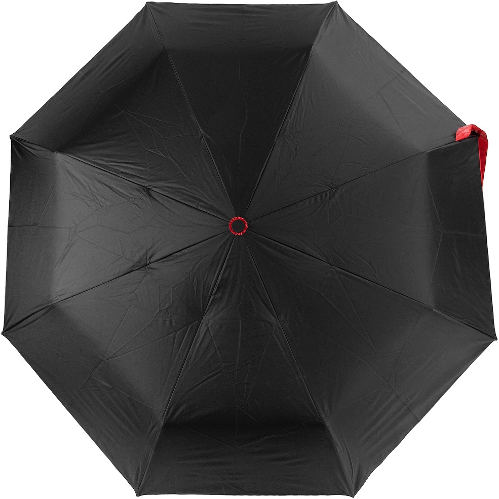 Жіноча складана парасолька напівавтомат Fare 100 см чорна - фото 1