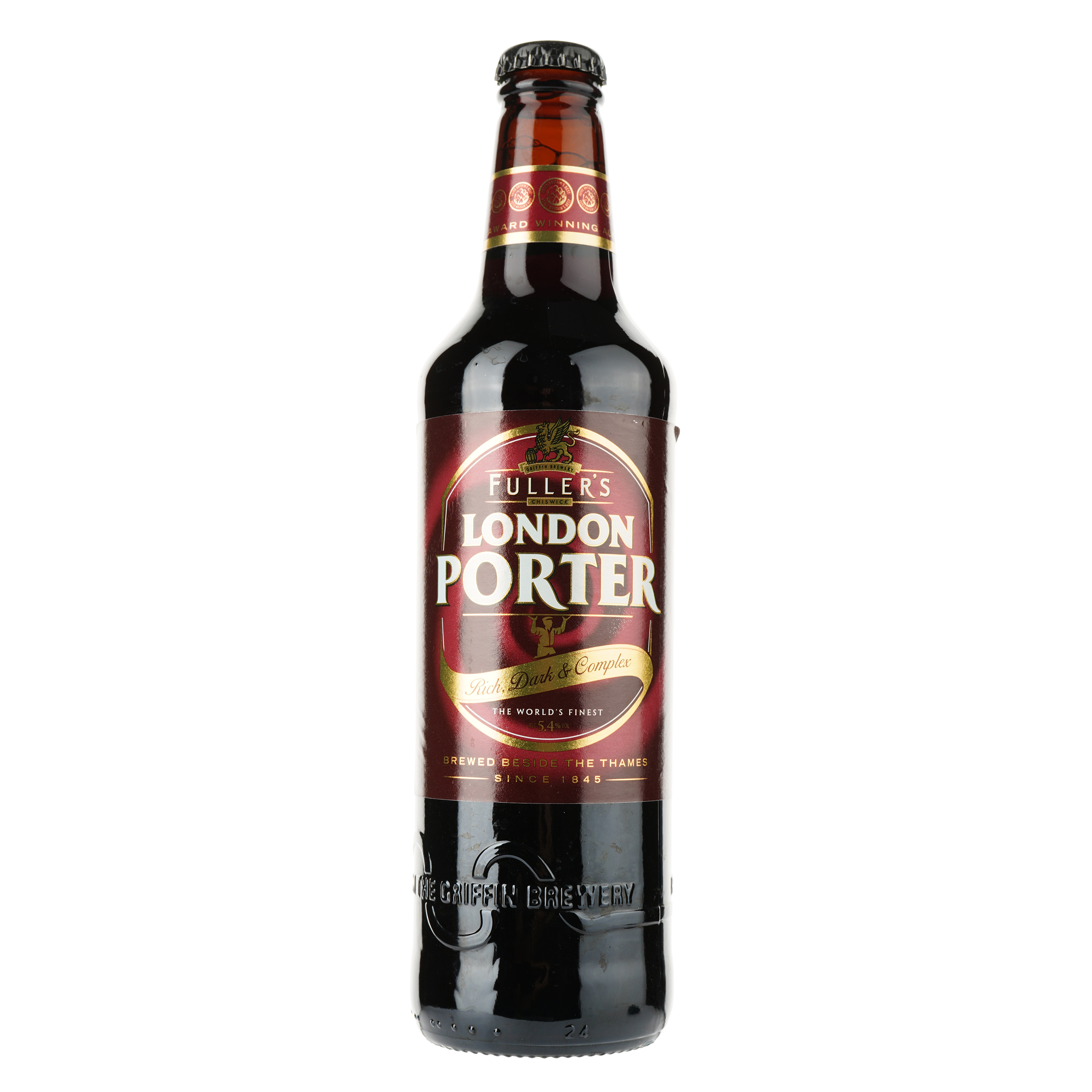 Пиво Fuller's London Porter, темне, фільтроване, 5,4%, 0,5 л - фото 1