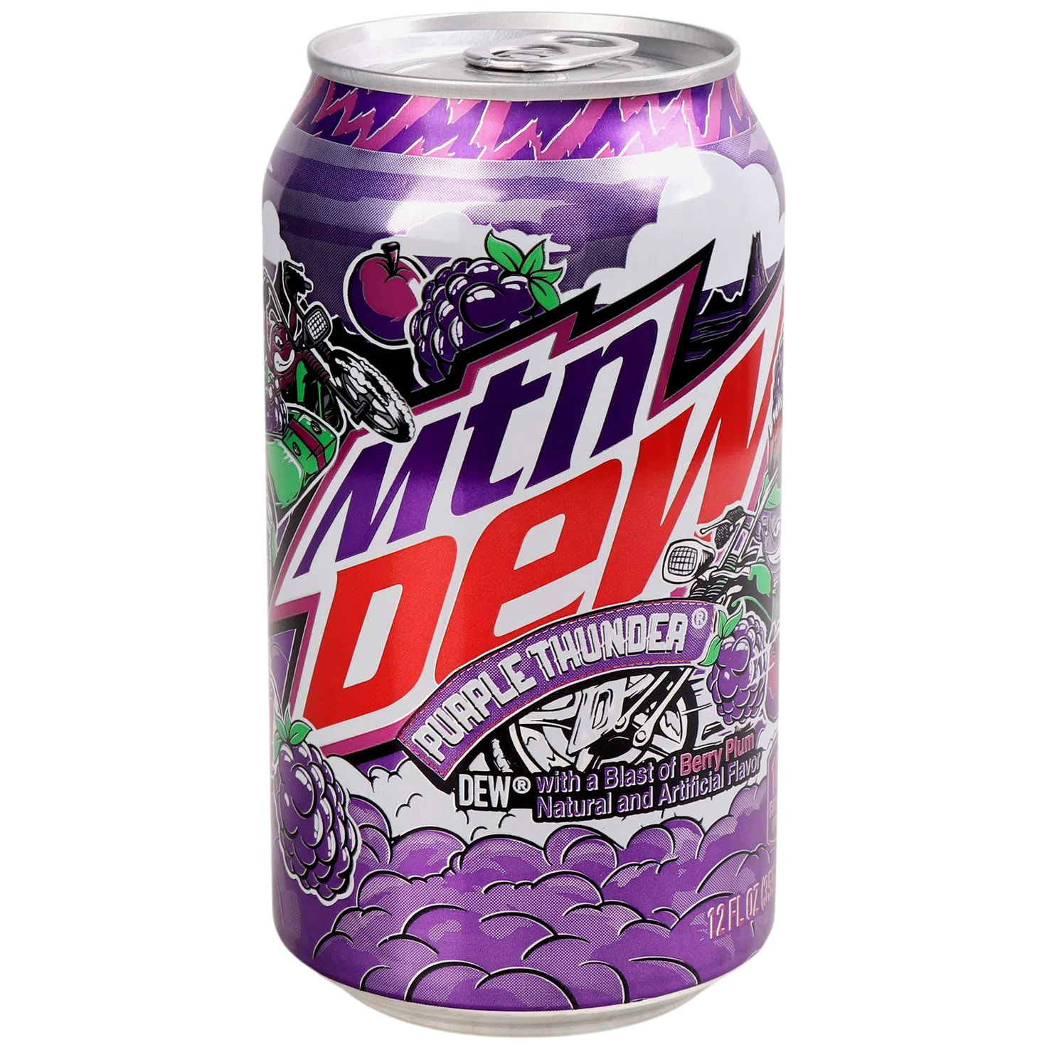 Напиток Mountain Dew Purple Thunder безалкогольный газированный 0.355 л з/б - фото 1