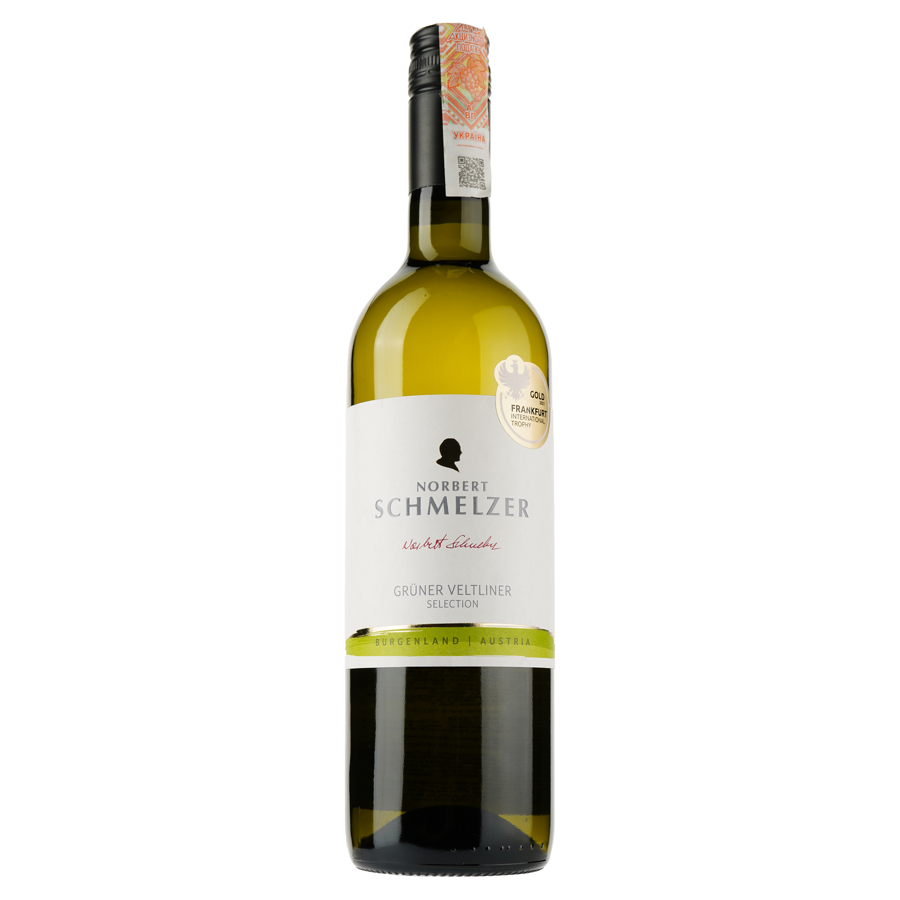 Вино Norbert Schmelzer Gruner Veltliner, белоее, сухое, 12%, 0,75 л (37561) - фото 1