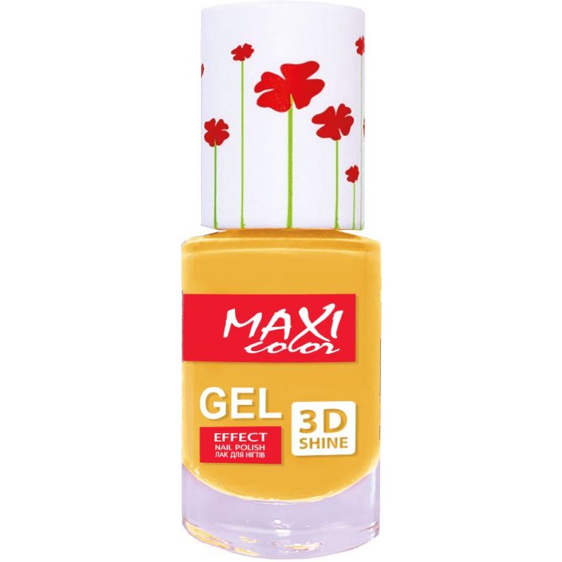 Лак для нігтів Maxi Color Gel Effect Hot Summer відтінок 8, 10 мл - фото 1