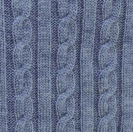 Плед Прованс Soft Косы, 240х220 см, синий меланж (13910) - фото 4