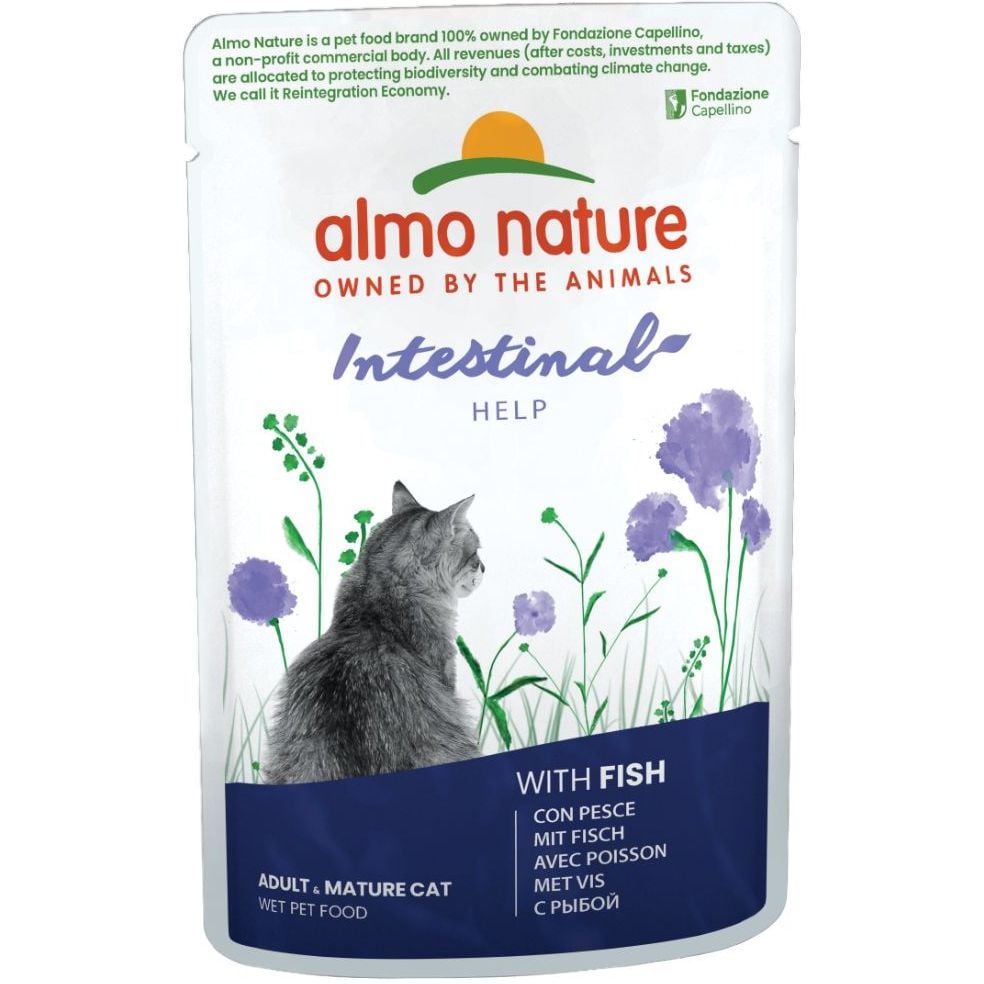 Влажный корм для кошек Almo Nature Holistic Functional Cat с чувствительным пищеварением с рыбой 70 г (5294) - фото 1