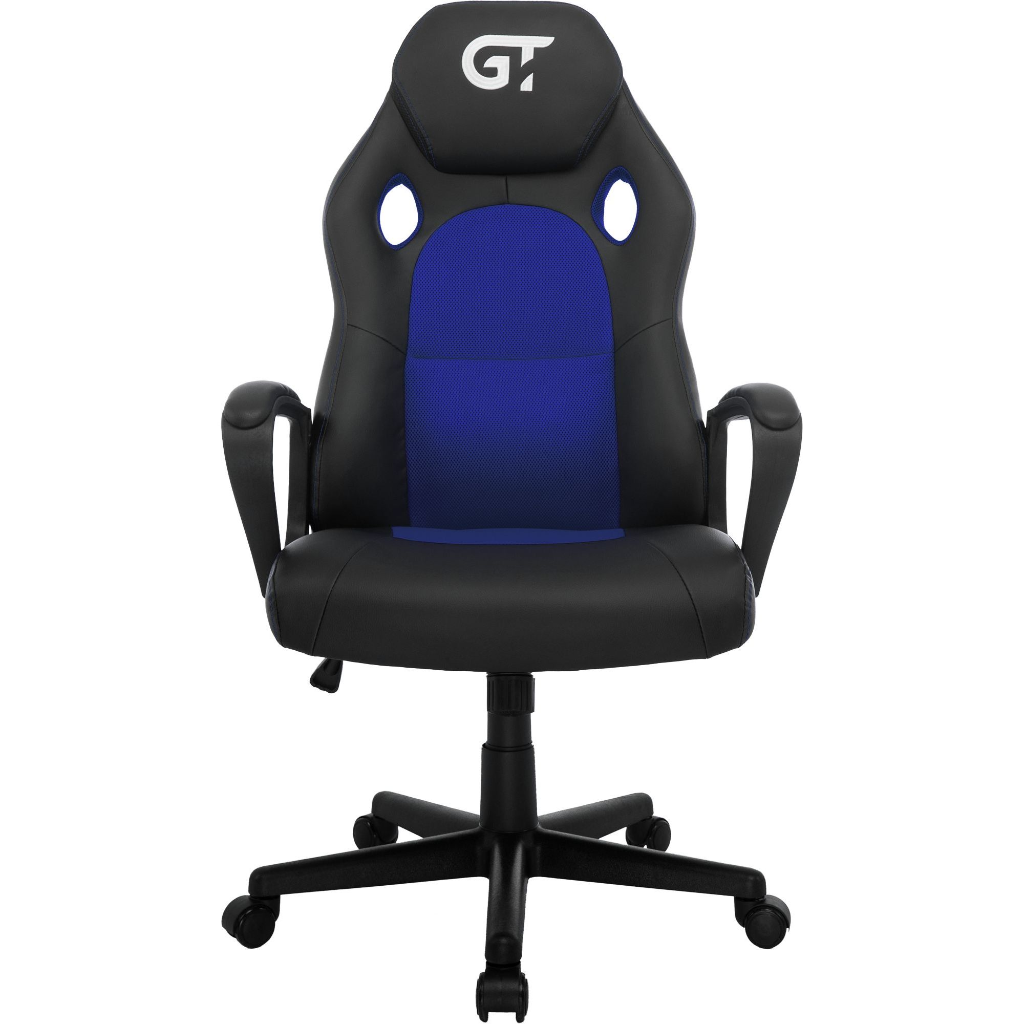 Геймерське крісло GT Racer чорне із синім (X-2640 Black/Blue) - фото 1