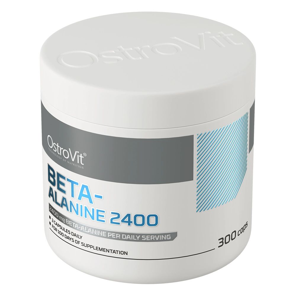 Передтренік OstroVit Beta-Alanine 2400 мг 300 капсул - фото 2