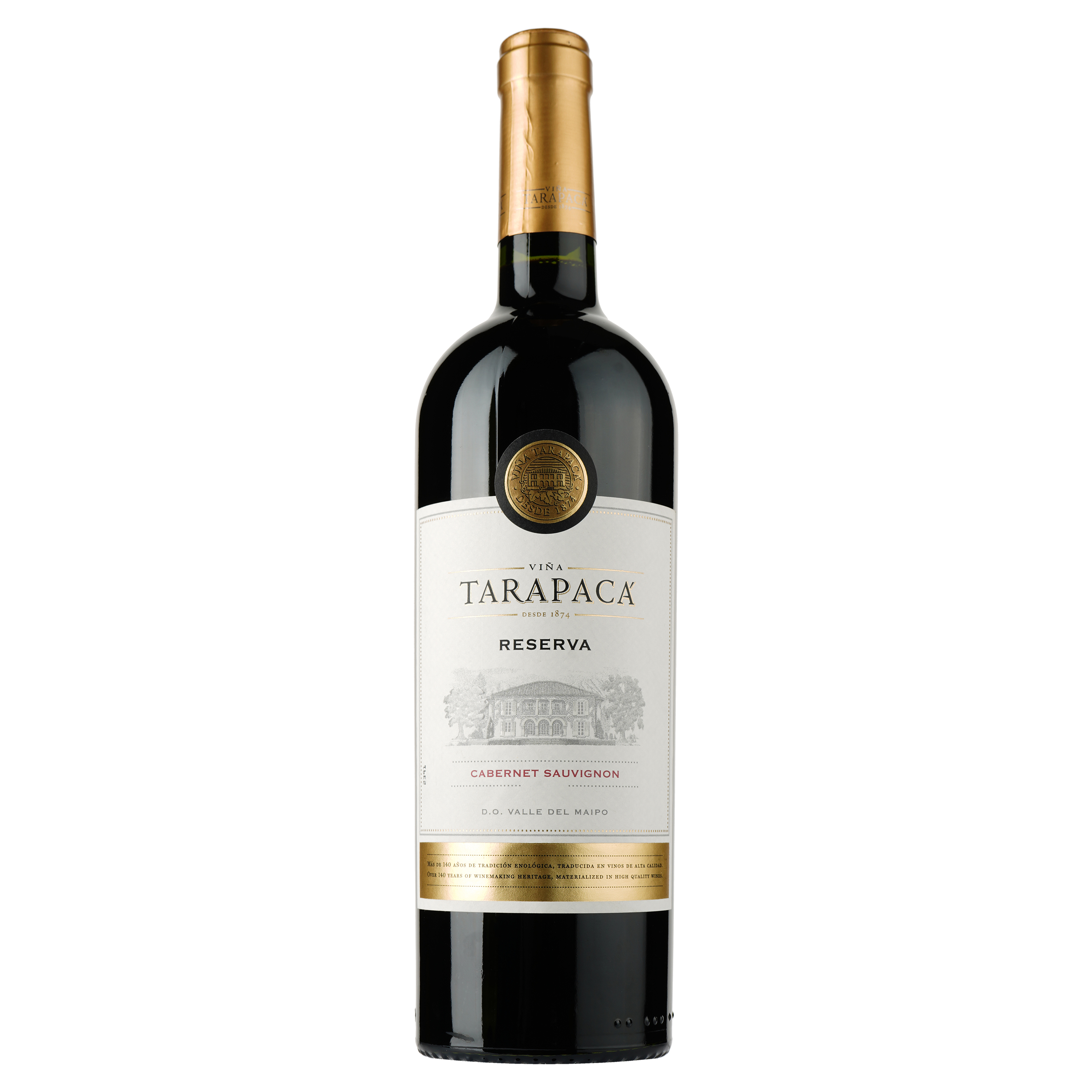 Вино Tarapaca Cabernet Sauvignon Reserva, красное, сухое, 13%, 0,75 л (3074) - фото 1