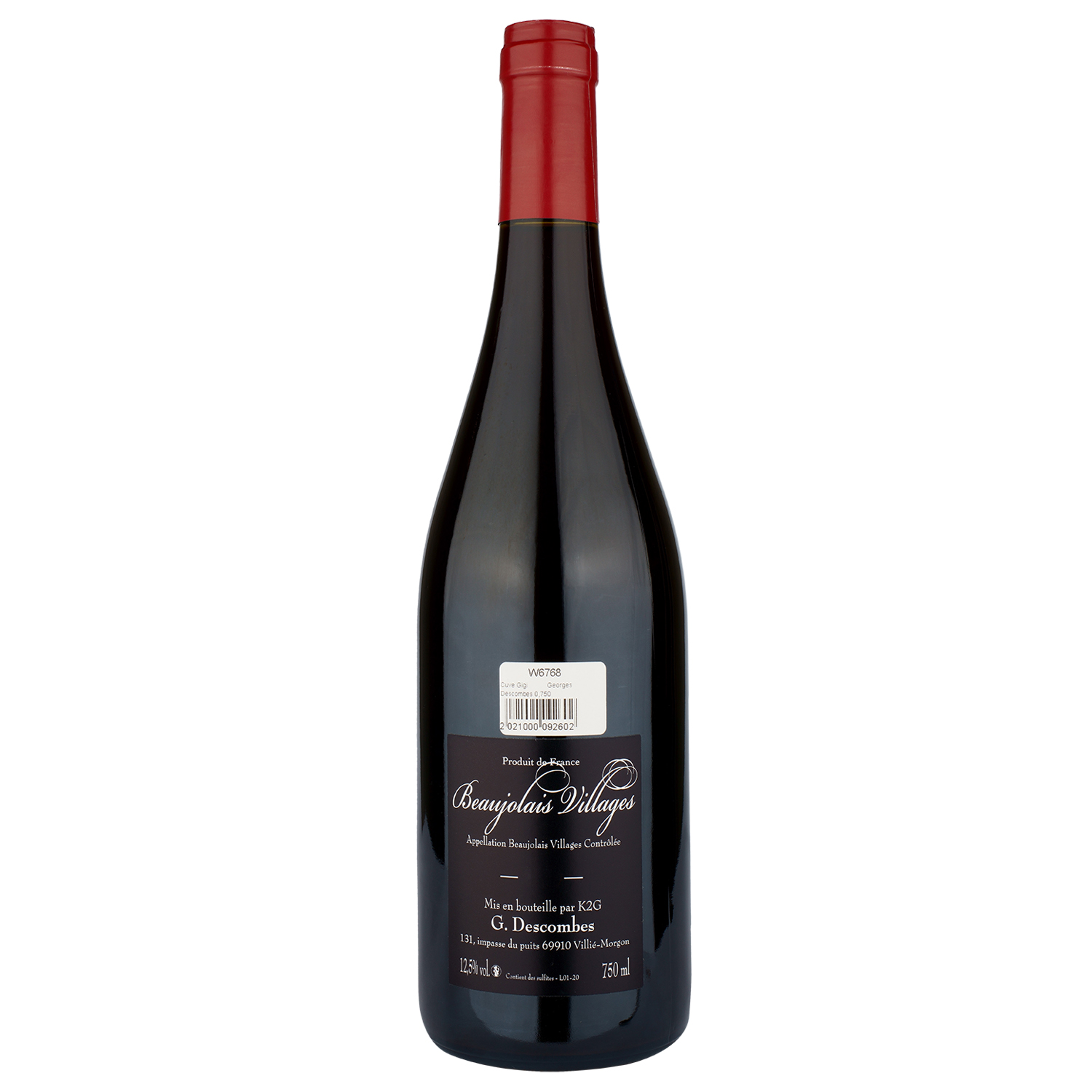 Вино Georges Descombes Cuve Gigi, красное, сухое, 0,75 л (W6768) - фото 2