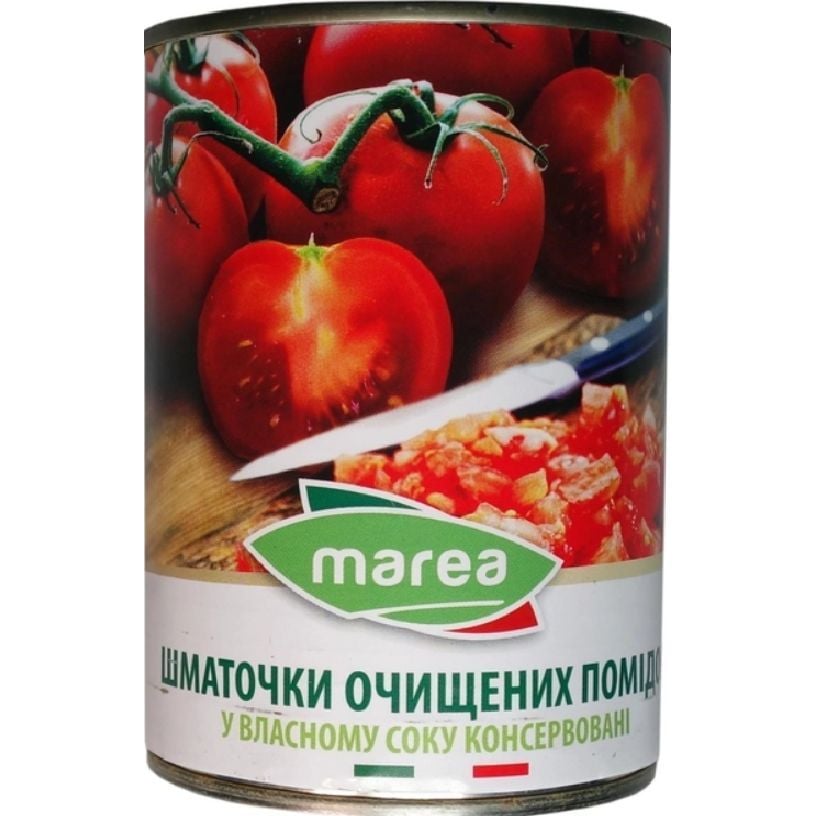 Помідори Marea Chopped Tomatoes різані очищені 400 г - фото 1