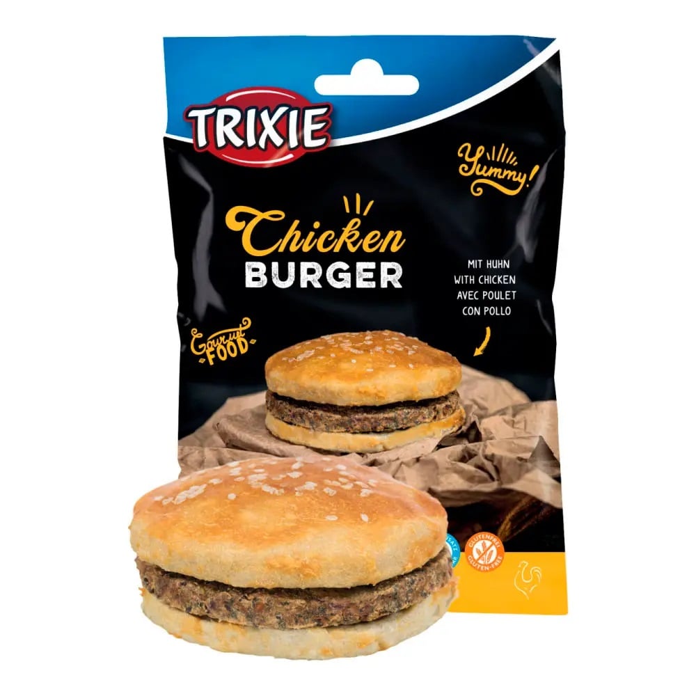 Ласощі для собак Trixie Chucekn Burger, Бургер з куркою, 9 см,140 г (31505) - фото 2