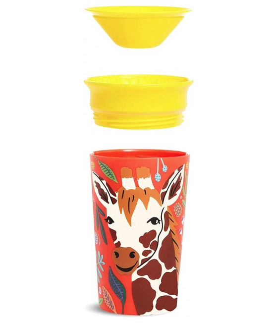 Чашка-непроливайка Munchkin Miracle 360 WildLove Жираф, 266 мл, желтый (051835) - фото 3