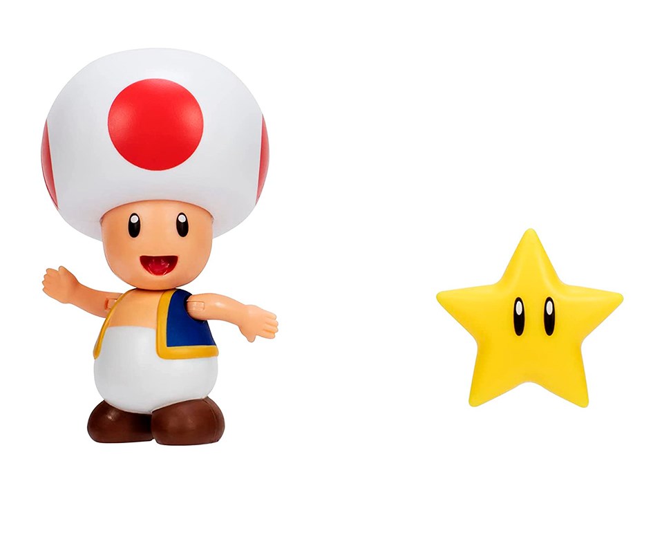 Игровая фигурка Super Mario Тоад, с артикуляцией, 10 см (40826i) - фото 2