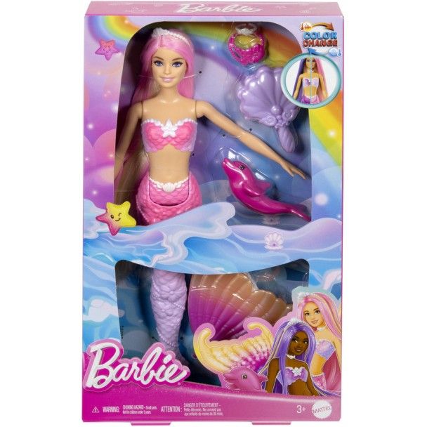 Кукла-русалка Barbie Dreamtopia Цветная магия (HRP97) - фото 9