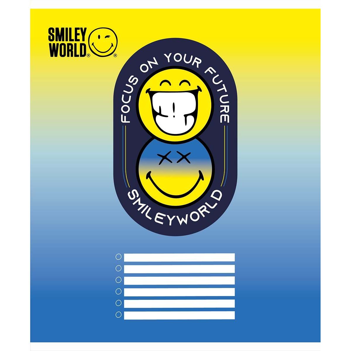 Набір зошитів Yes Smiley world, в клітинку, 18 аркушів, 25 шт. (766334) - фото 1