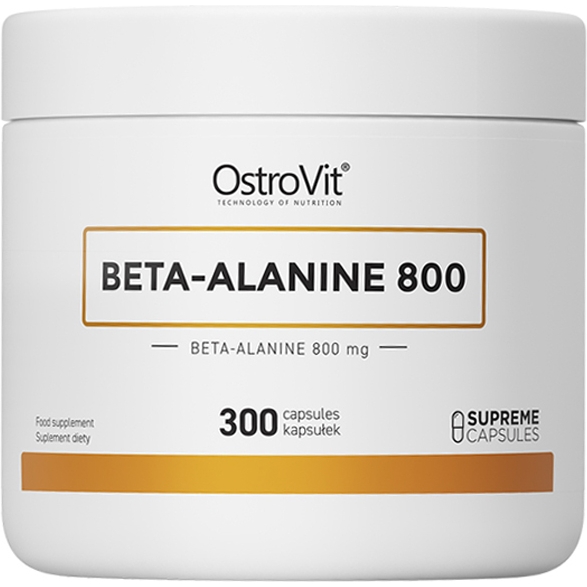 Передтренік OstroVit Beta-Alanine 800 мг 300 капсул - фото 1