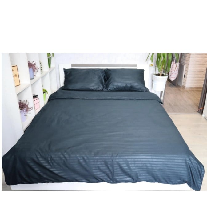 Комплект постельного белья LightHouse Stripe Аnthracite, 215х160 см, полуторный, синий (605122) - фото 6