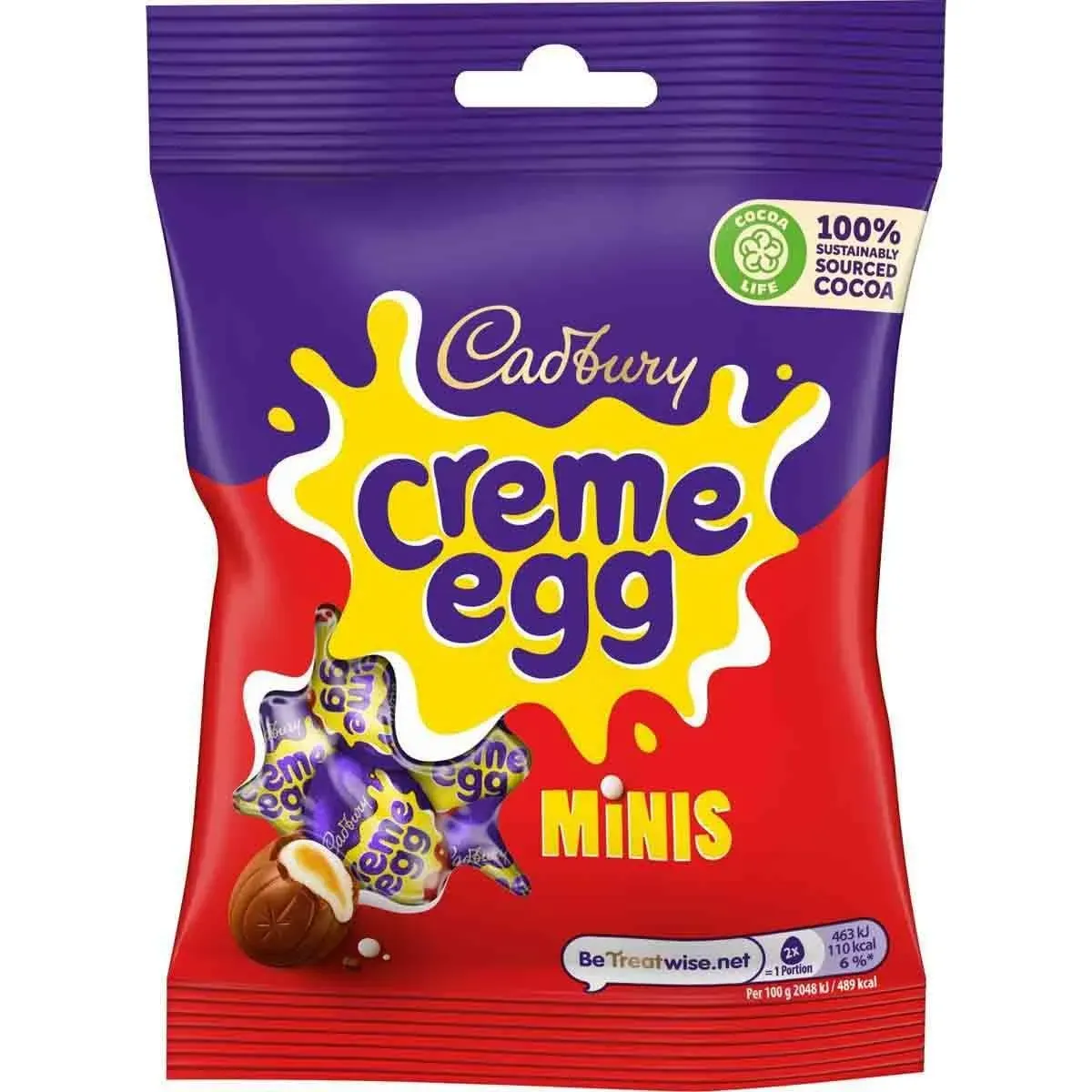 Шоколадное яйцо Cadbury Mini Creme Egg Bag 78 г 7 шт. - фото 2