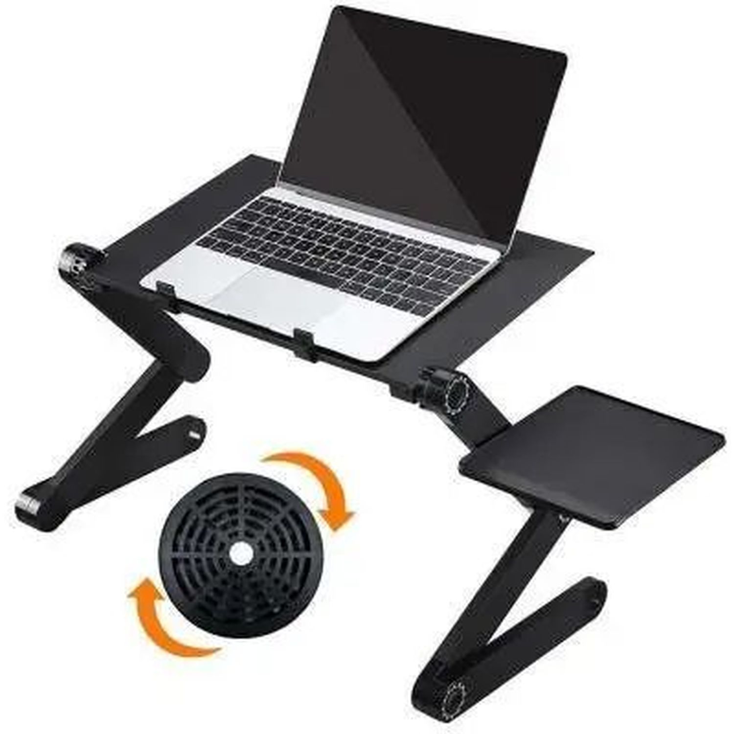 Столик для ноутбука Supretto складной с вентилятором черный (58000001) - фото 5