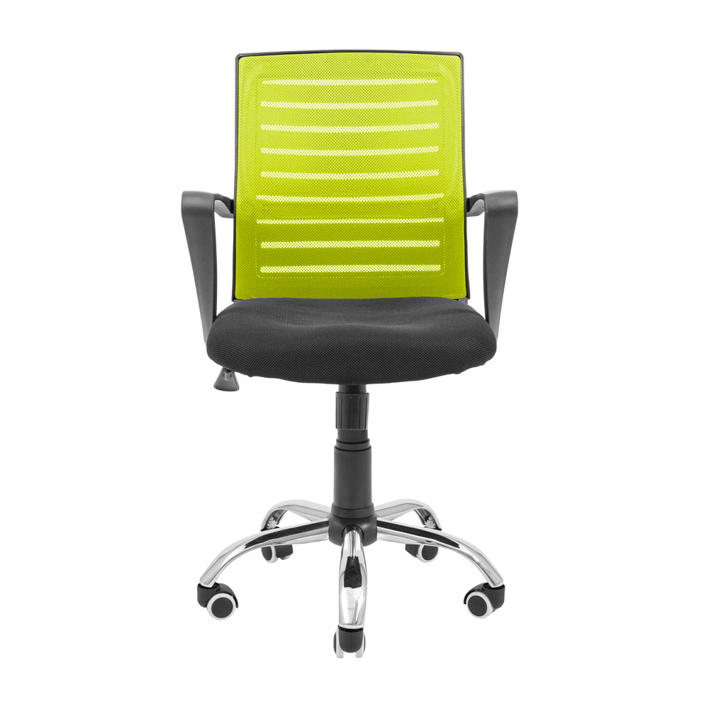Кресло офисное Richman Флеш Ю Хром М-1 Tilt сетка черный + желтый (RCM-1124) - фото 2