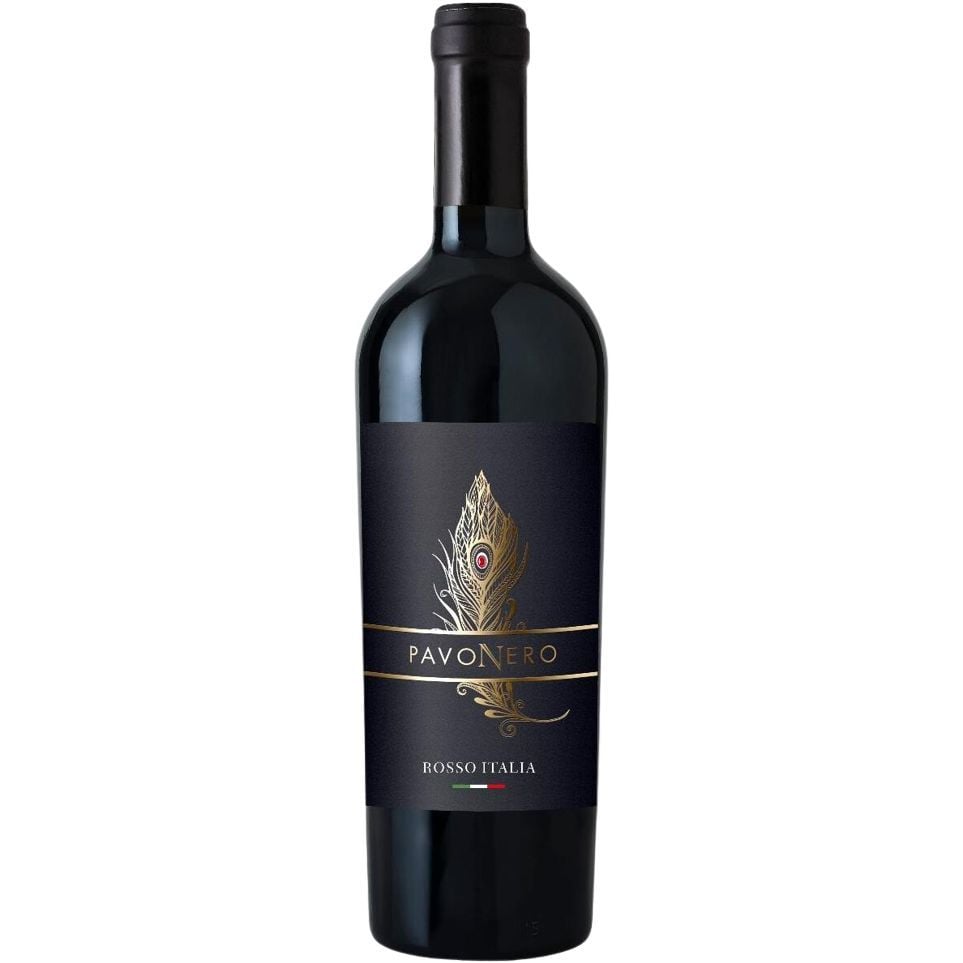Вино PavoNero Rosso d`Italia, красное, сухое, 0,75 л - фото 1