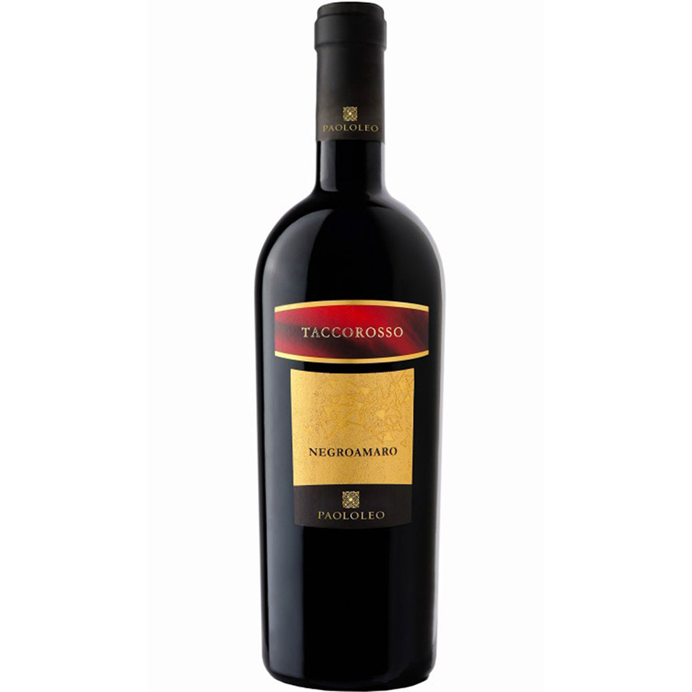Вино Paololeo Taccorosso Negroamaro Puglia IGP, червоне, сухе, 0,75 л - фото 1