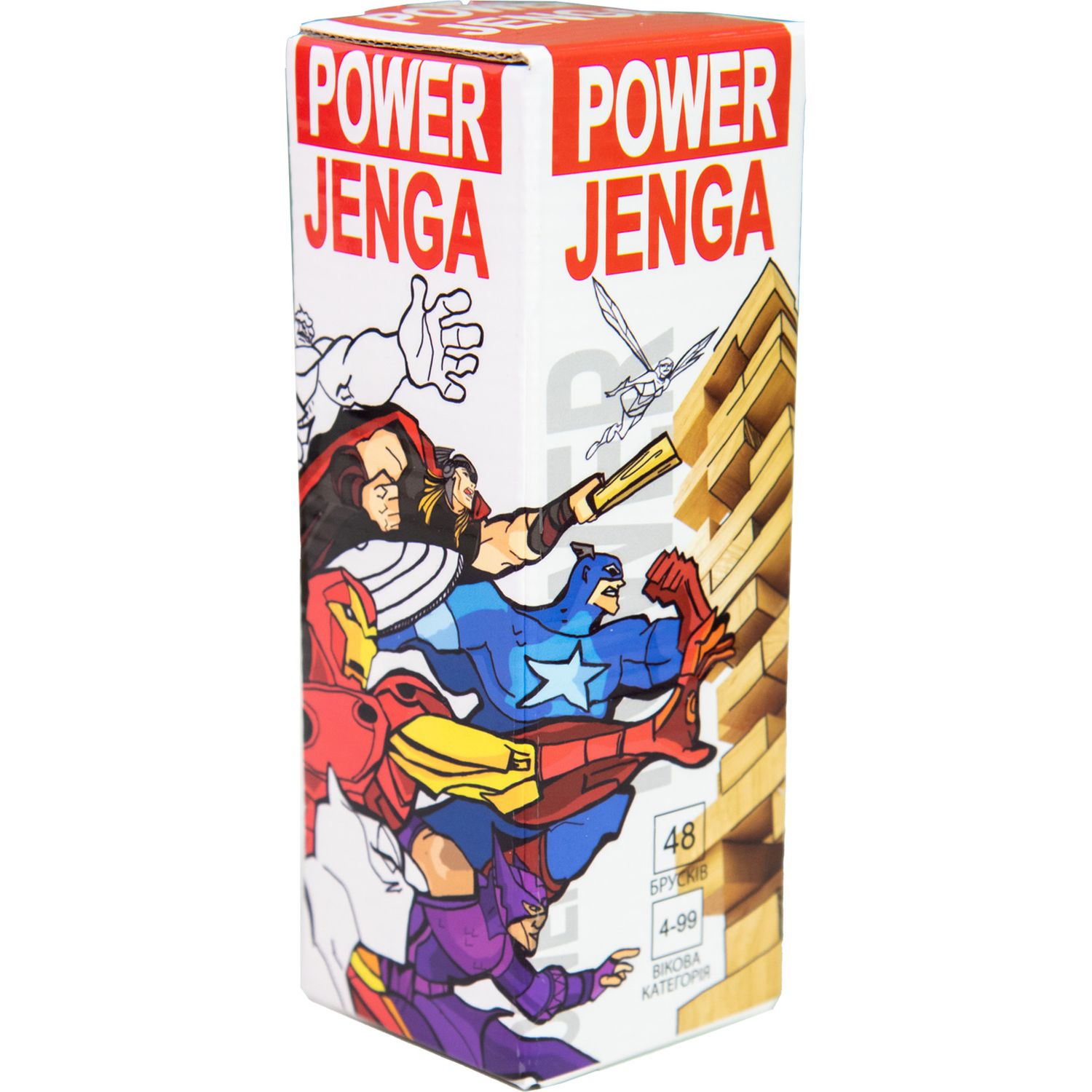 Настільна гра Strateg Power Jenga 48 брусків (30275) - фото 1