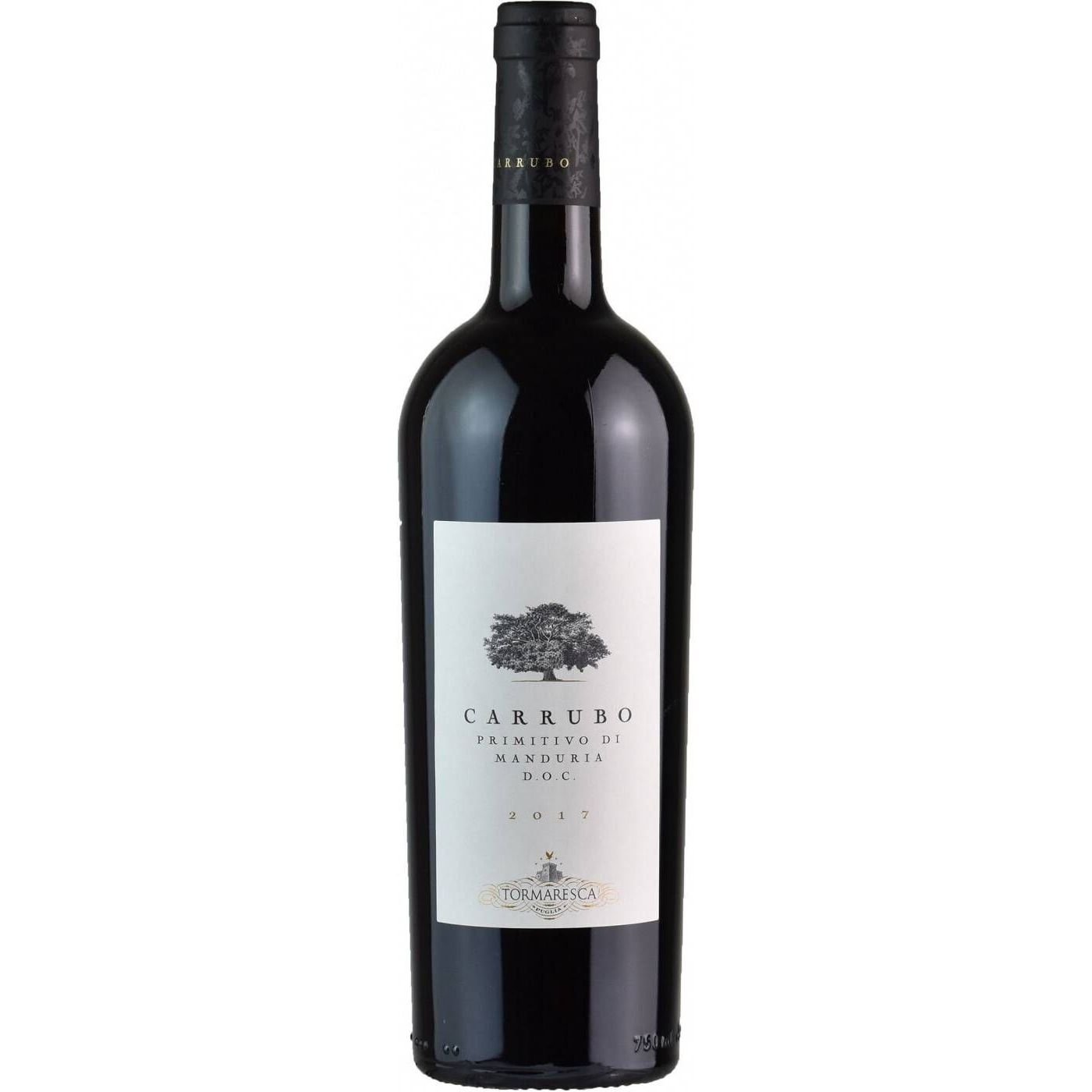 Вино Tormaresca Carrubo 2019, красное, полусухое, 0,75 л - фото 1