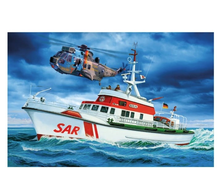 Сборная модель Revell Катер Arkona и вертолет Sea King mk 41, уровень 4, масштаб 1:72, 311 деталей (RVL-05683) - фото 3