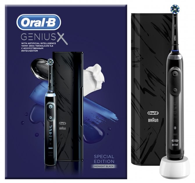 Электрическая зубная щетка Oral-B Special Edition Genius X Black, черный - фото 3