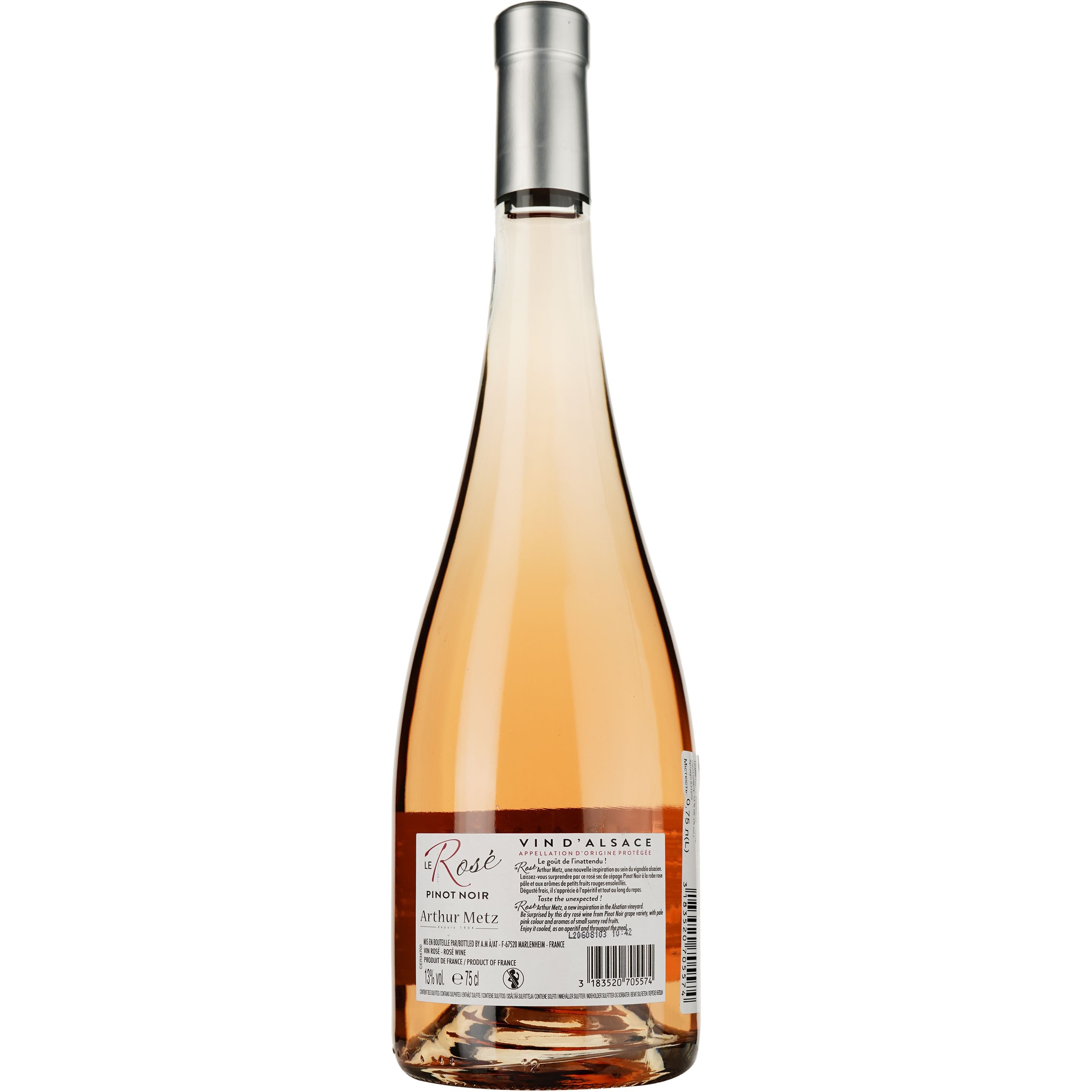 Вино Arthur Metz Le Rose AOP Alsace розовое сухое 0.75 л - фото 2