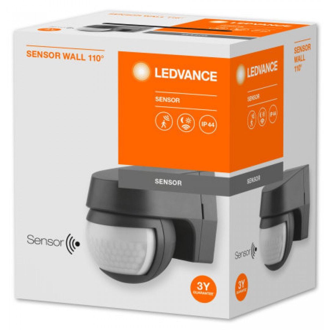 Датчик движения Ledvance Sensor Wall IP44 черный (4058075244757) - фото 5