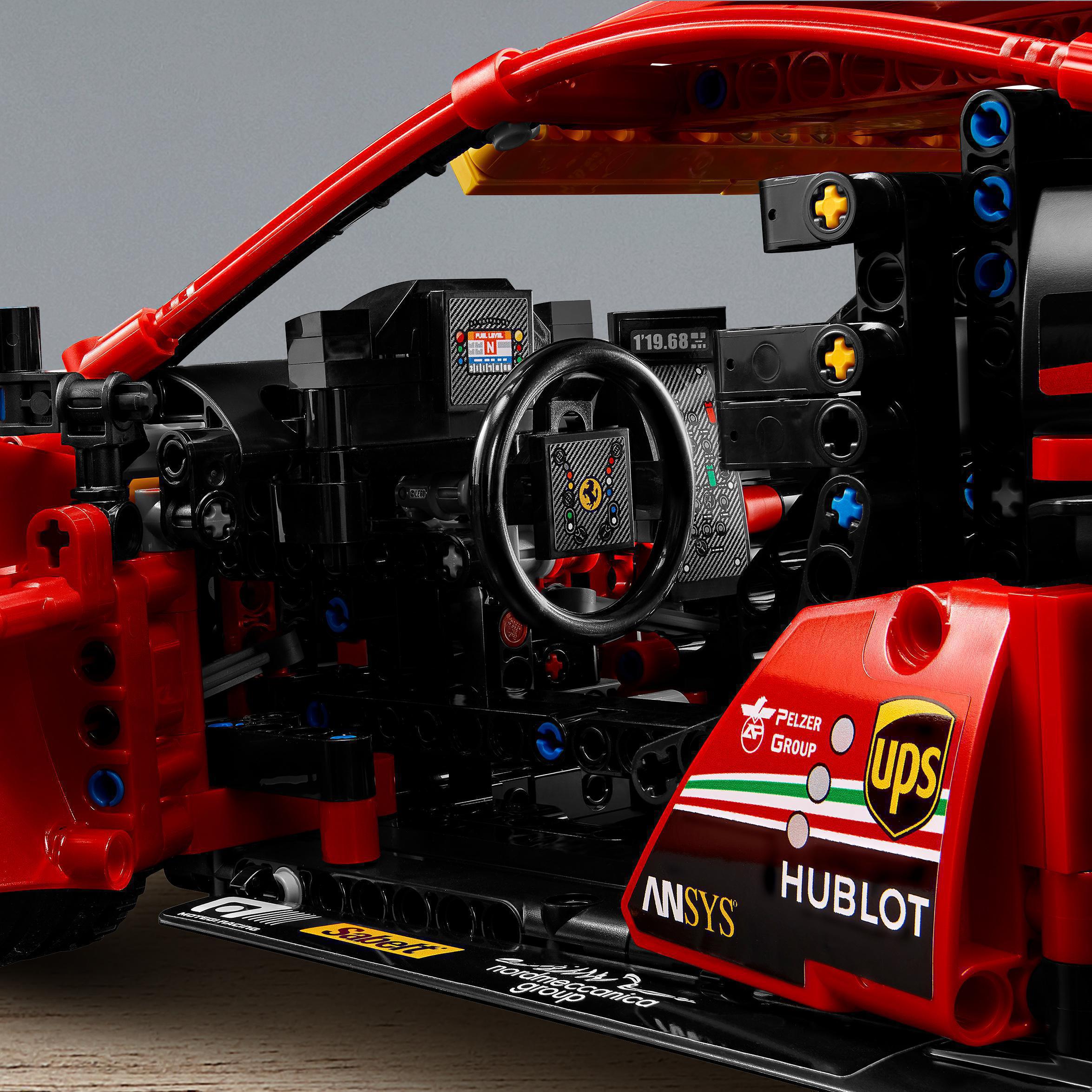 Конструктор LEGO Technic Ferrari 488 GTE AF Corse №51, 1677 деталей (42125) - фото 8