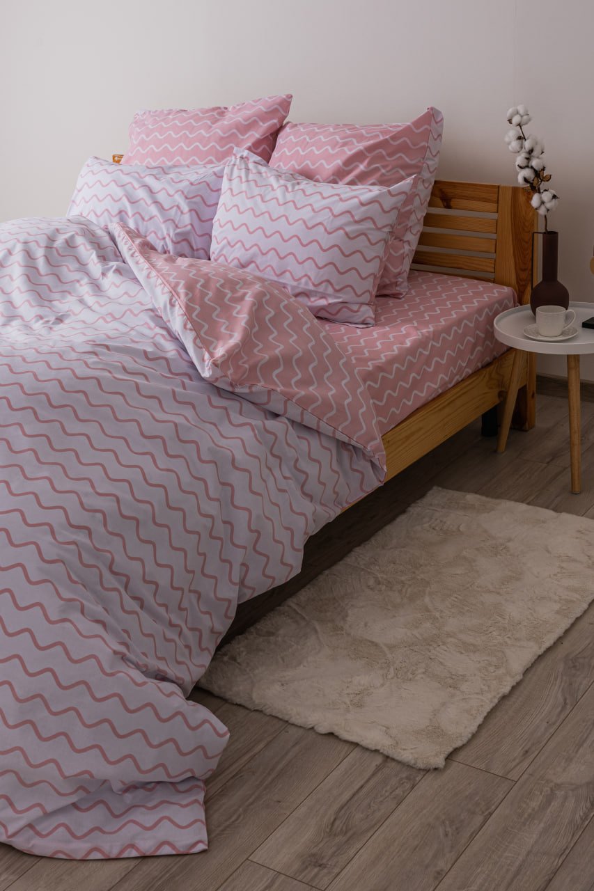 Комплект постельного белья ТЕП Happy Sleep 333 Strawberry Dream євро розовый с белым (2-03796_25048) - фото 5