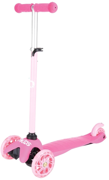 Самокат триколісний Qkids Lumis Pink, рожевий (HUBA00006) - фото 1