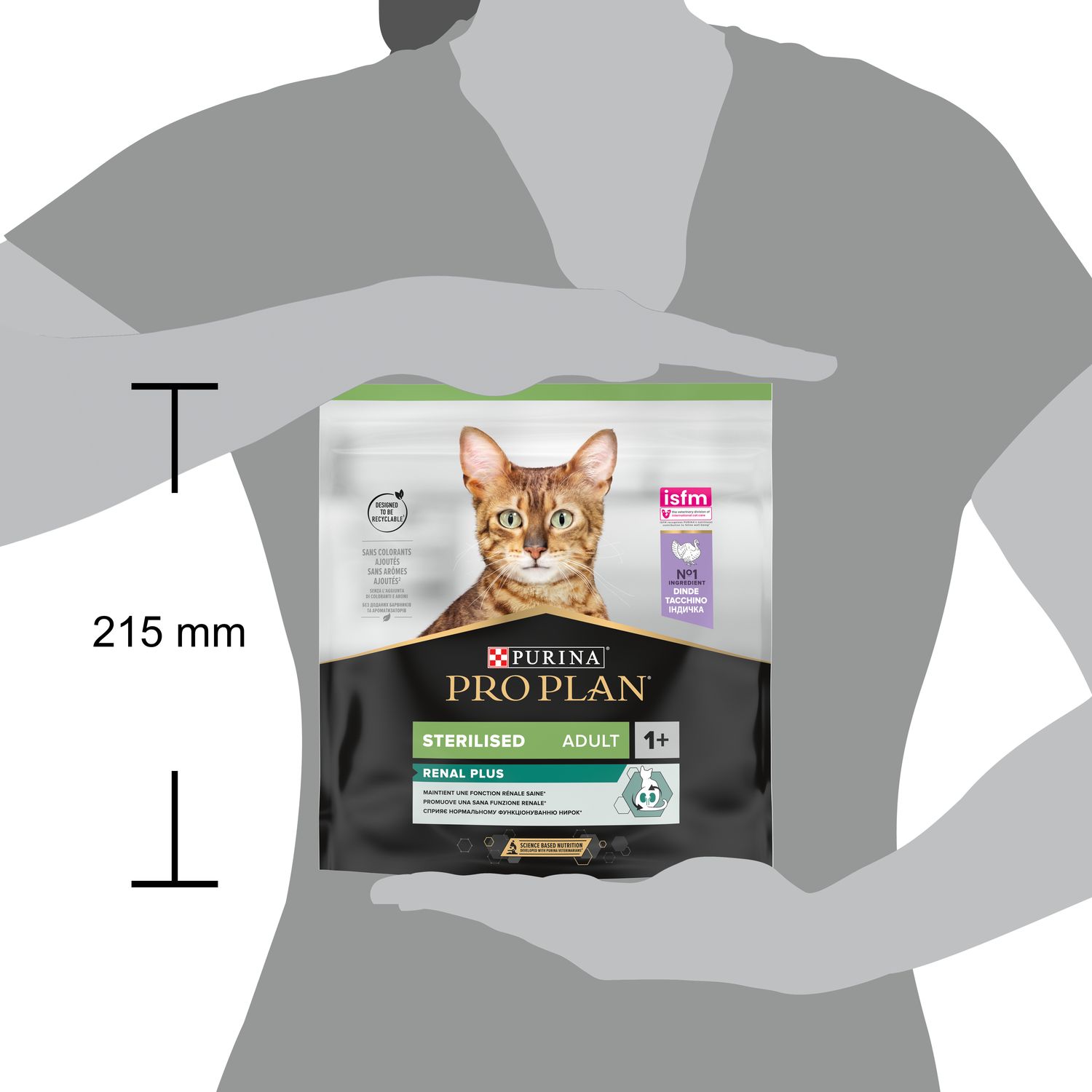 Сухий корм для стерилізованих котів Purina Pro Plan Sterilised Adult 1+ Renal Plus з індичкою 400 г (12372031) - фото 3
