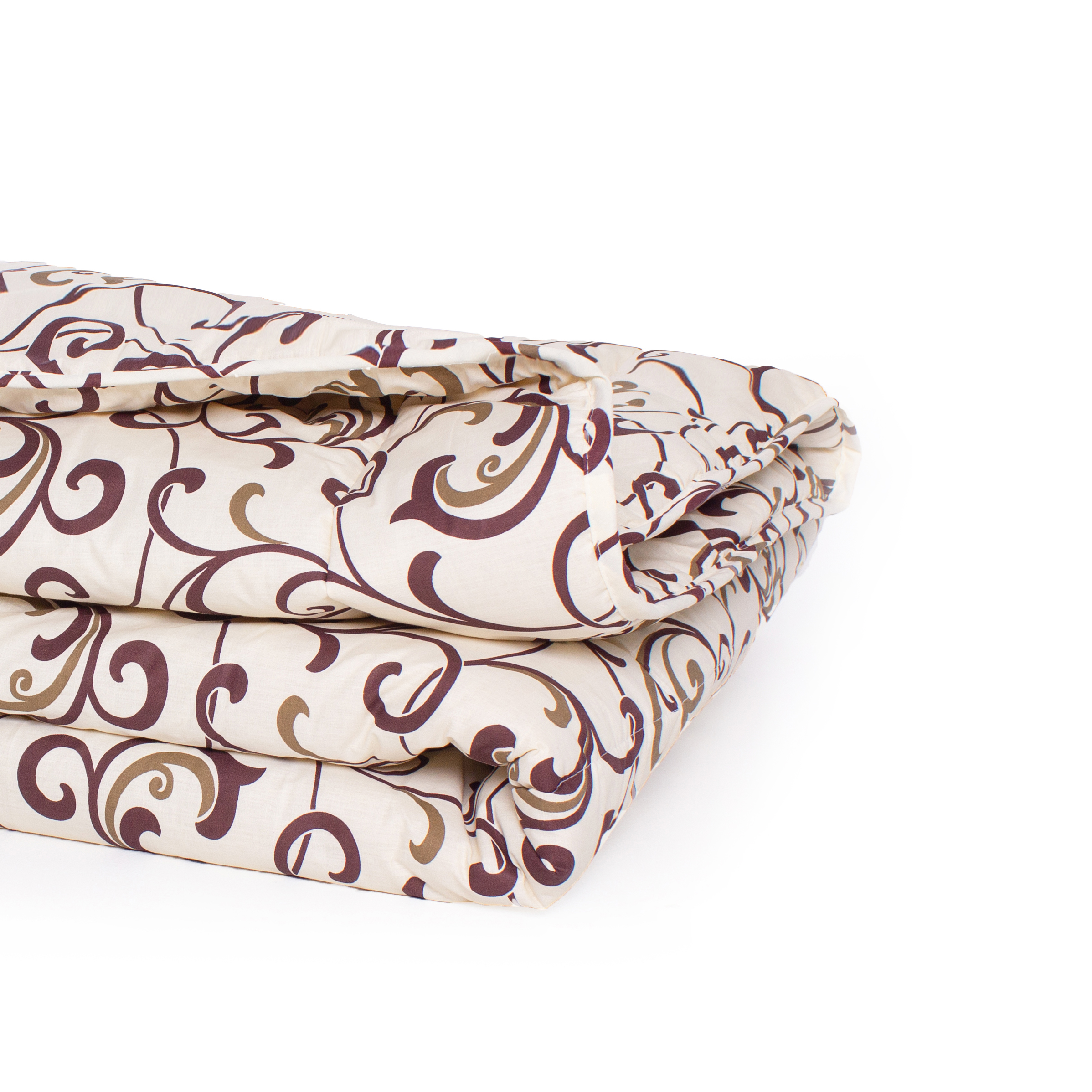 Одеяло шерстяное MirSon №018, зимнее, 220x240 см, бежевое с узором - фото 3