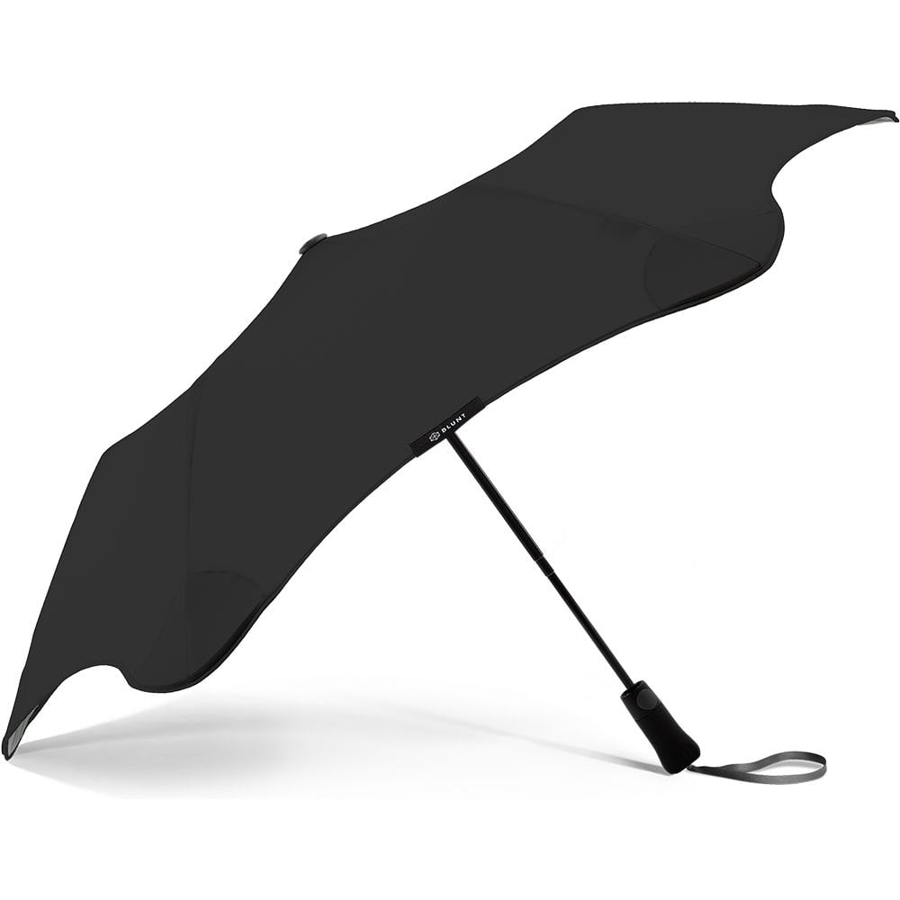 Женский складной зонтик полуавтомат Blunt 100 см черный - фото 1