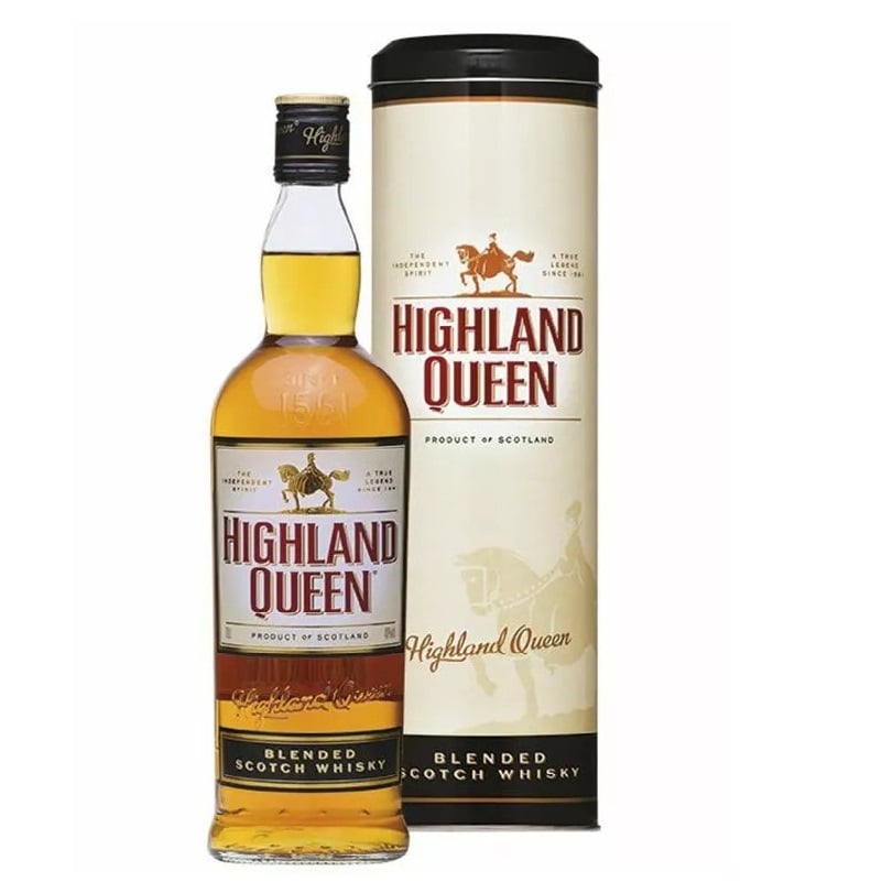 Виски Highland Queen Blended Scotch Whisky, в тубусе, 40%, 0,7 л (34864) - фото 1