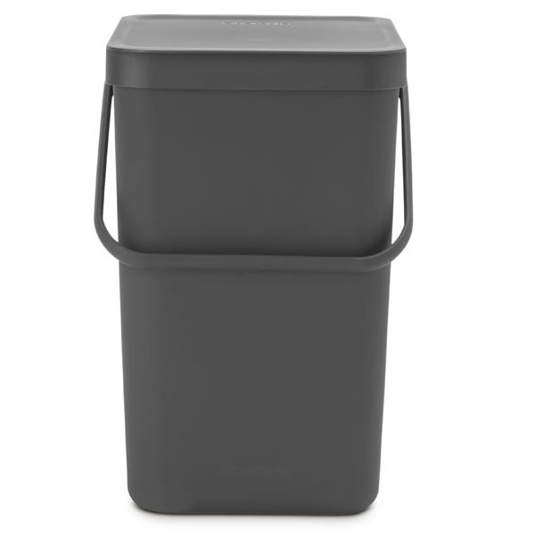 Ведро для мусора Brabantia Sort&Go, 12 л, темно-серый (109805) - фото 1