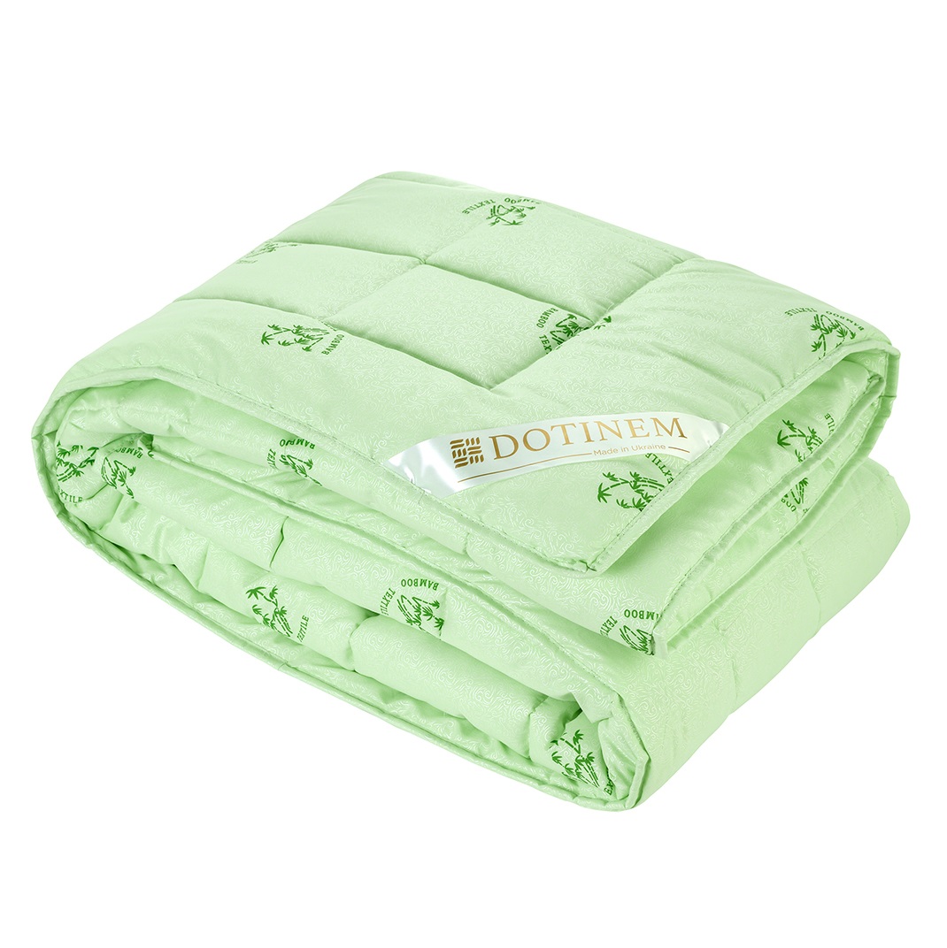 Одеяло антиаллергенное Dotinem Sagano Зима, двуспальный, 210х175 см, зеленый (svt-2000022308908) - фото 1