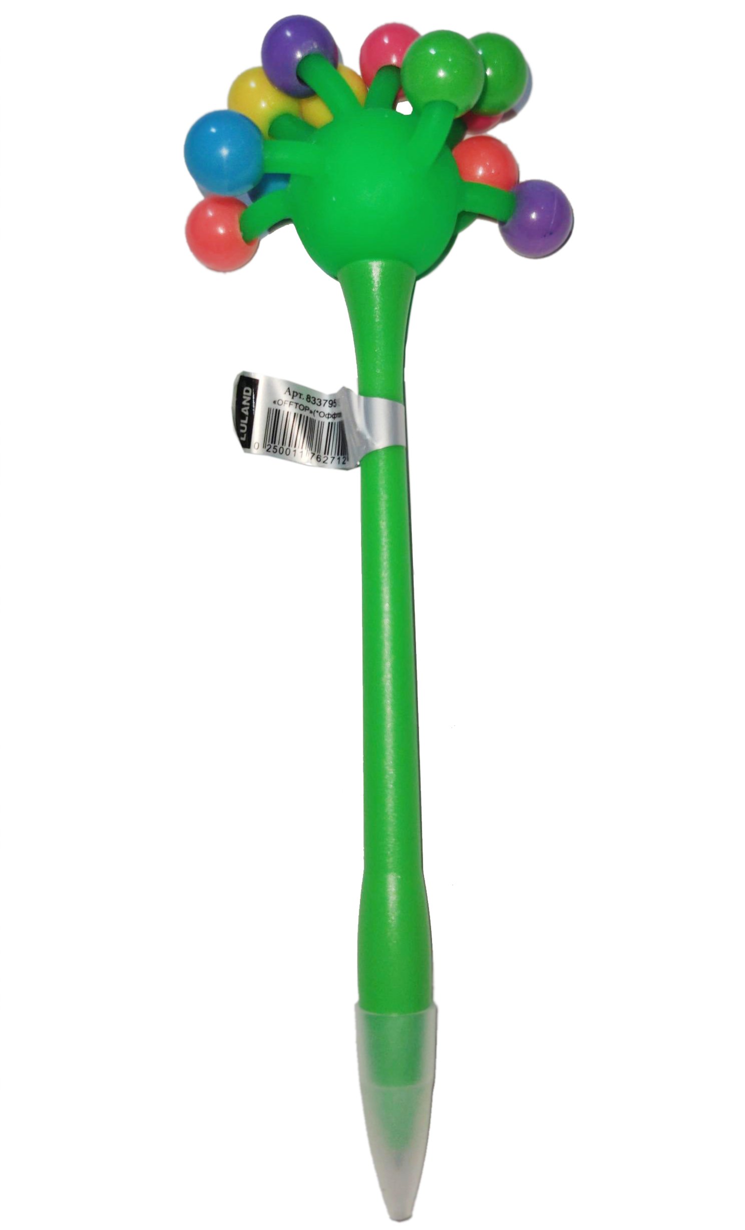 Ручка шариковая Offtop Молекулы, зеленый (833795) - фото 1