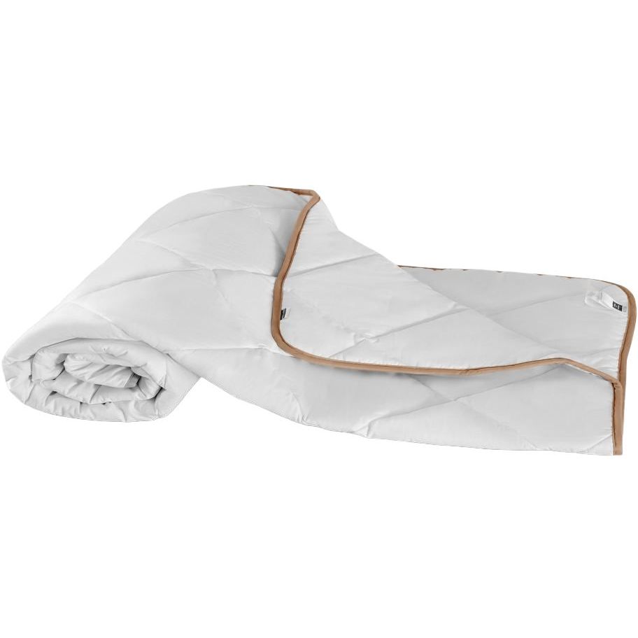 Одеяло шерстяное MirSon Gold Silk №053 летнее 200x220 см белое - фото 1