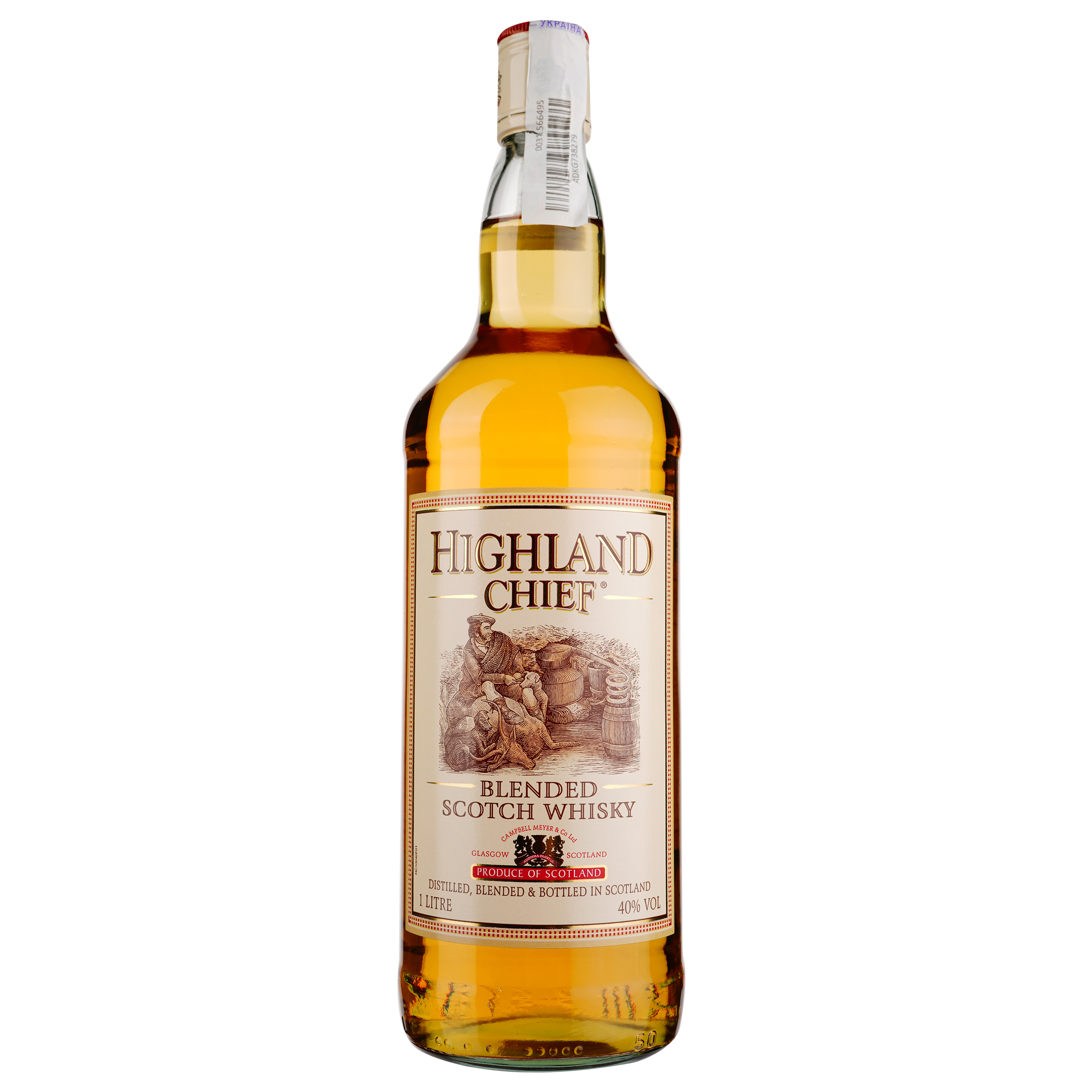 Віскі шотландський Highland Chief 3 YO blended 40%, 1 л - фото 1