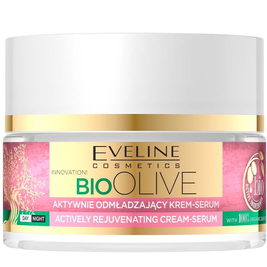 Активно омолоджуючий крем-сироватка Eveline Bio Olive, 50 мл - фото 1