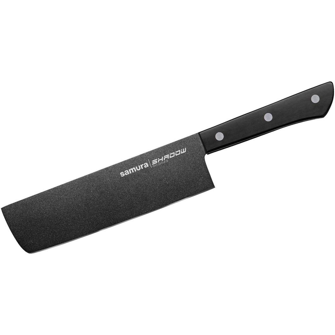 Нож кухонный Samura накири 170 мм Черный 000266825 - фото 1