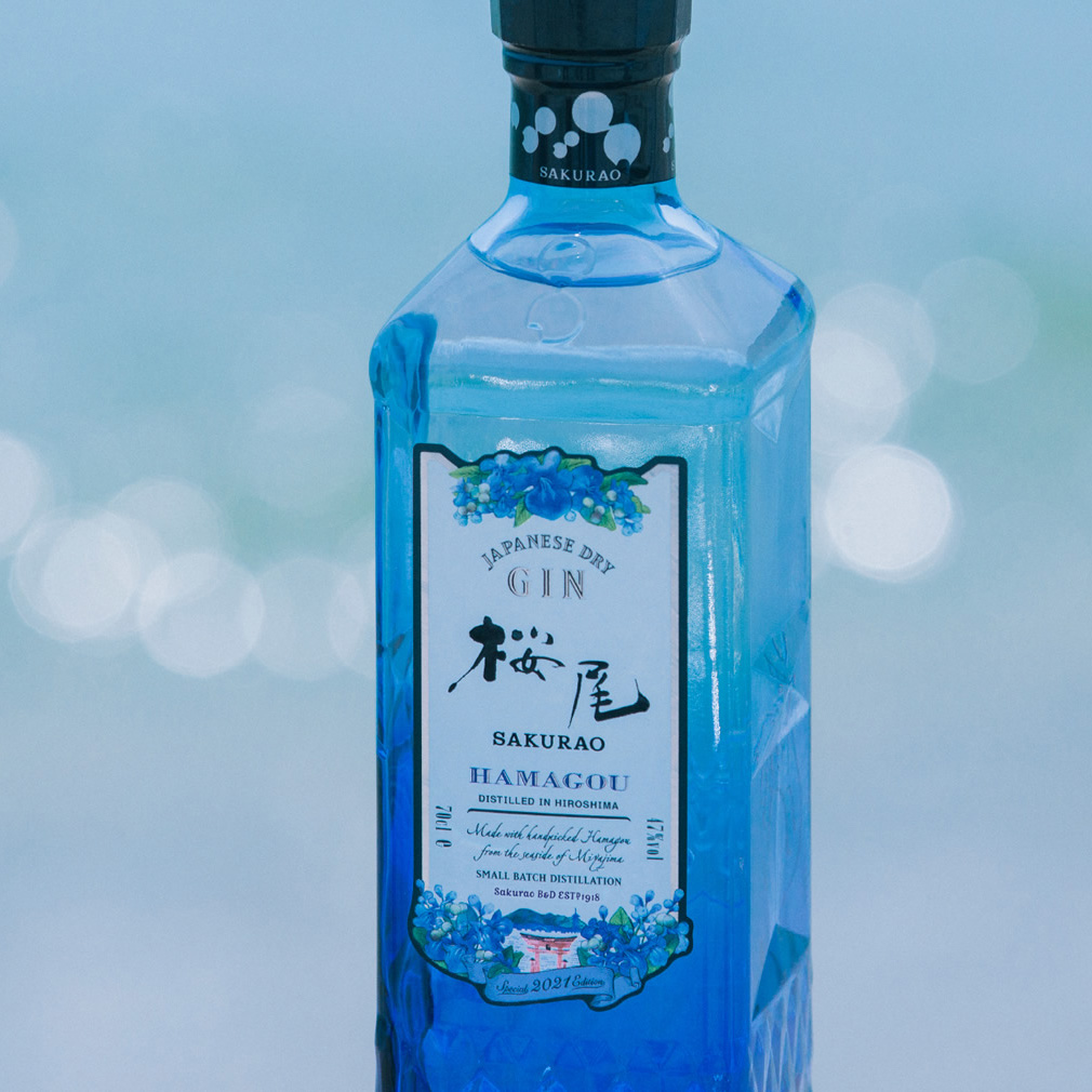 Джин Sakurao Japanes Dry Gin Hamagou, 47%, 0,7 л, у подарунковій упаковці - фото 2