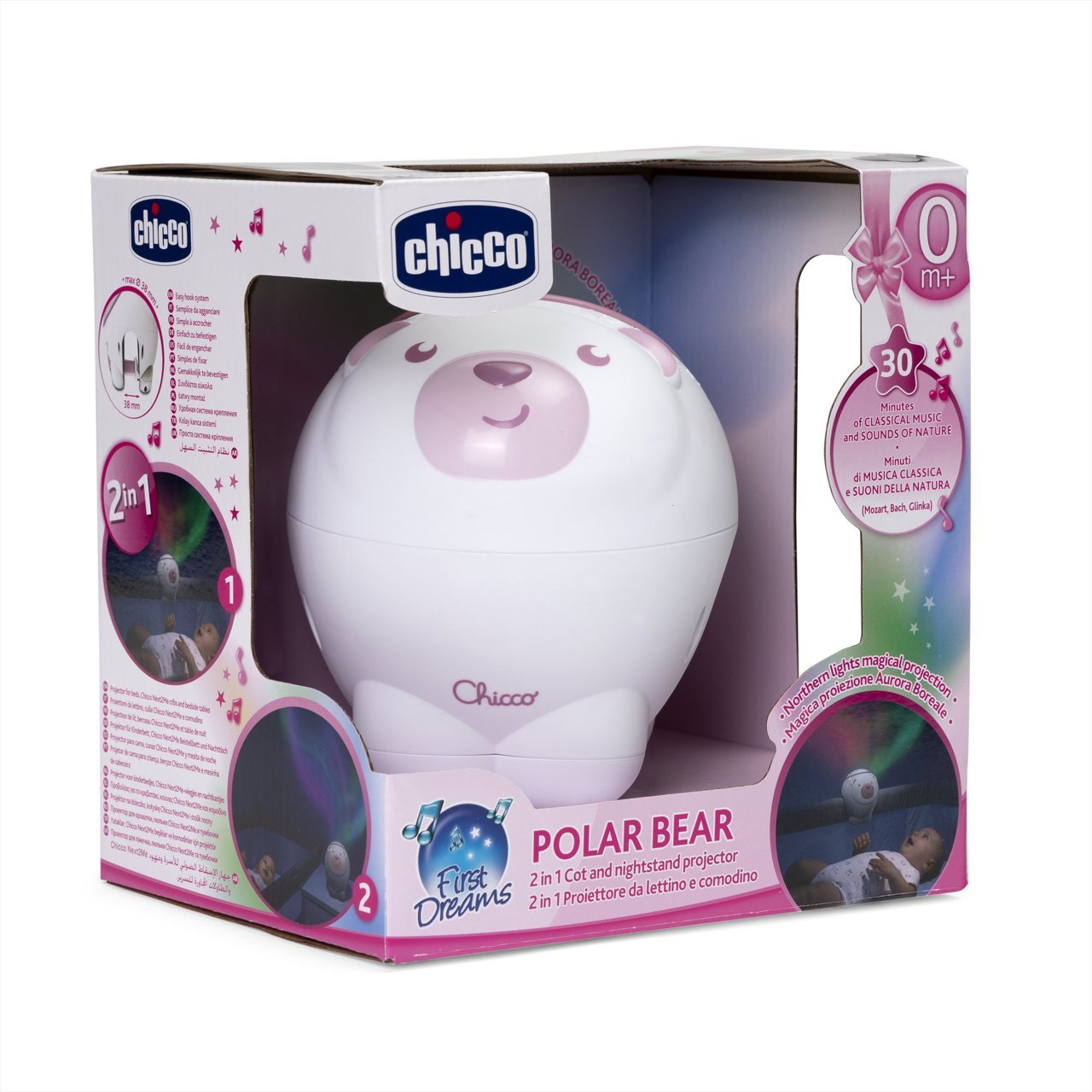 Игрушка-проектор Chicco Полярный мишка розовая (11558.10) - фото 6