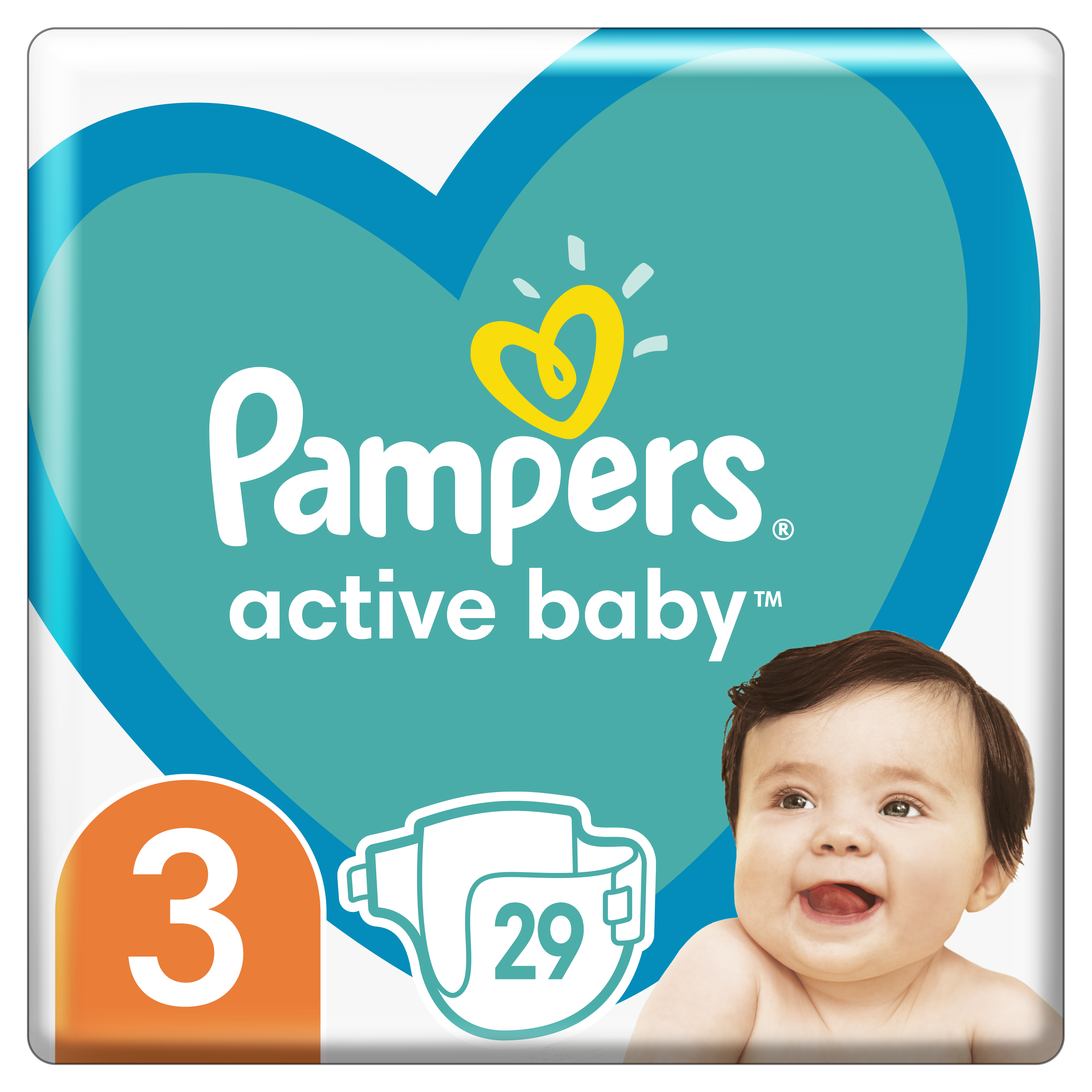 Подгузники Pampers Active Baby 3 (6-10 кг), 29 шт. - фото 1