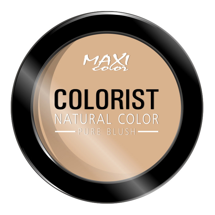 Рум'яна для обличчя Maxi Color Colorist Natural Color Pure Blush 02, 6 г - фото 1